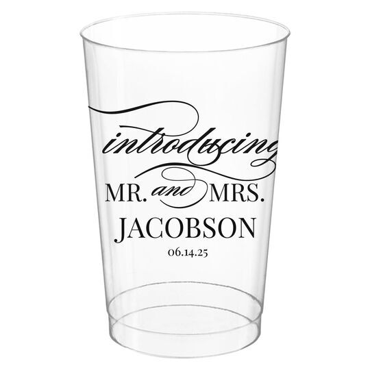 Introducing Mr and Mrs Clear Plastic Cups
